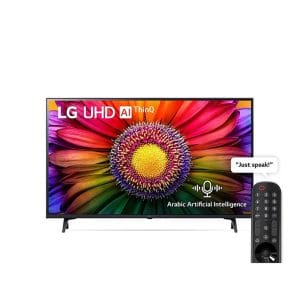 شاشة تلفزيون سمارت ال جى 43 بوصه LED، بدقة 4K UHD، بريسيفر داخلي - 43UR801C0LJ