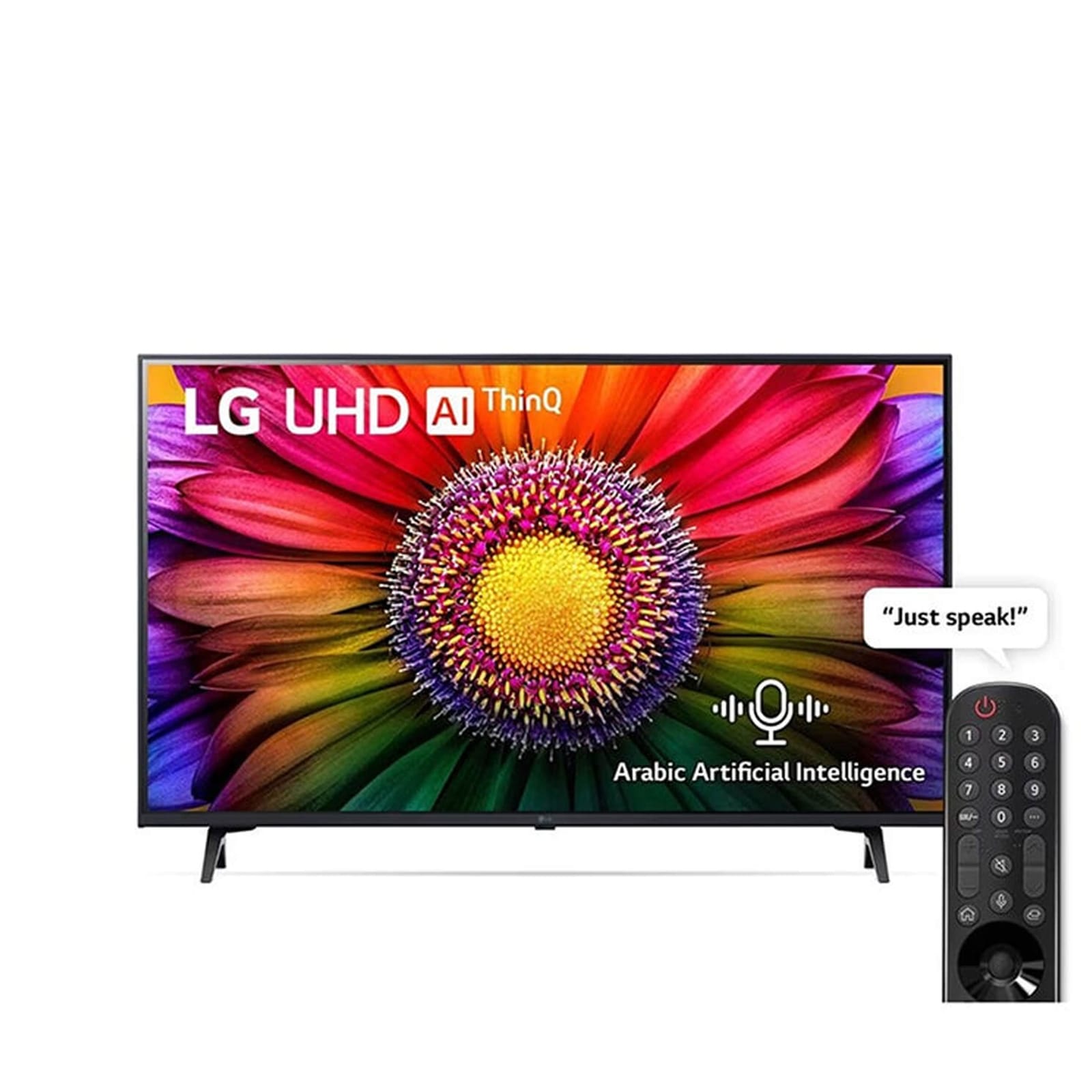 شاشة تلفزيون سمارت ال جى 50 بوصه AI UT80 LED، بدقة 4K UHD، بريسيفر داخلي - 50UT80006LA