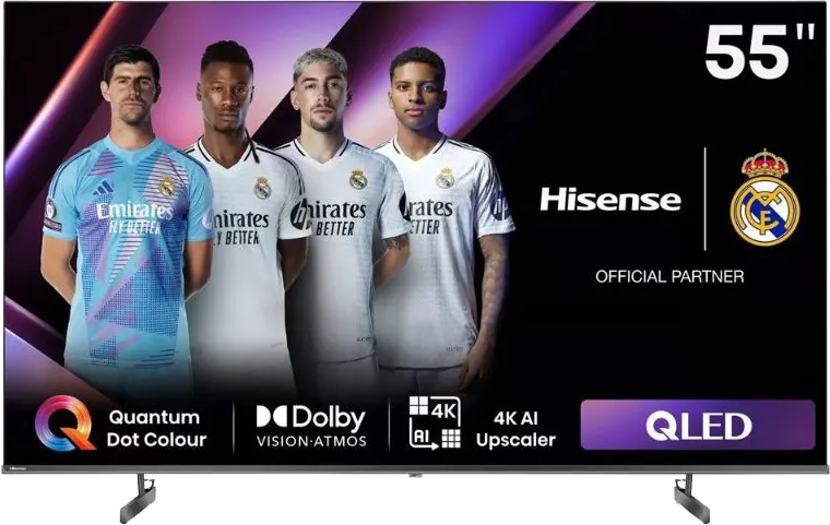شاشة تلفزيون سمارت هايسنس مقاس55 بوصه QLED، بدقة 4K UHD - موديل 55Q6N